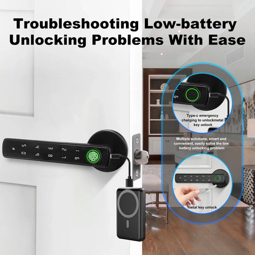 SmartHandle Bluetooth-Türgriff mit 4-Wege-Entriegelung